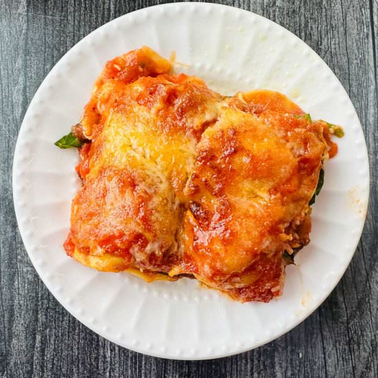 Air Fryer Lasagna with Ravioli - Recipe photo by MyLifeCookbook