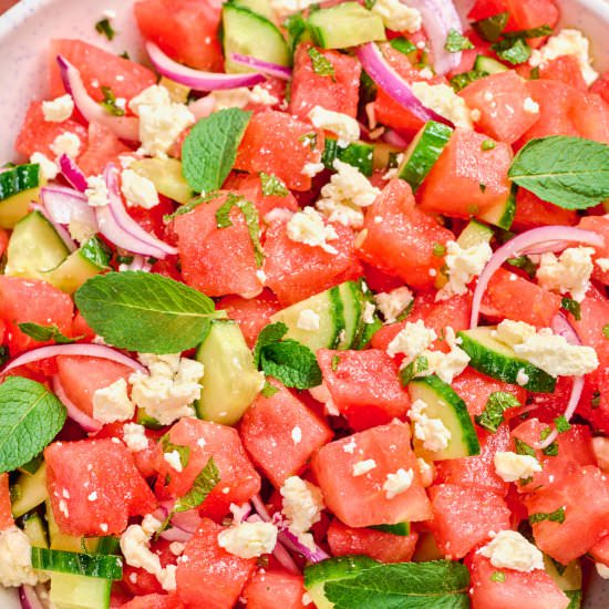 Watermelon Salad - Recipe photo by lowcarbspark