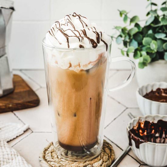 Iced Mocha Latte - Recipe photo by Sweetly Cakes