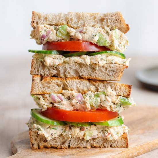 Canned Salmon Sandwiches - Recipe photo by thehealthfulideas
