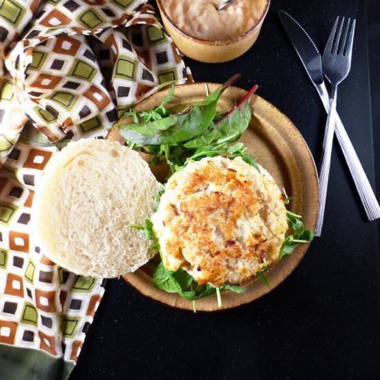 Fish burgers with spicy mayo - Recipe photo by thespeltkitchen