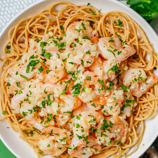 Garlic Butter Shrimp - Recipe photo by Family Food on the Table