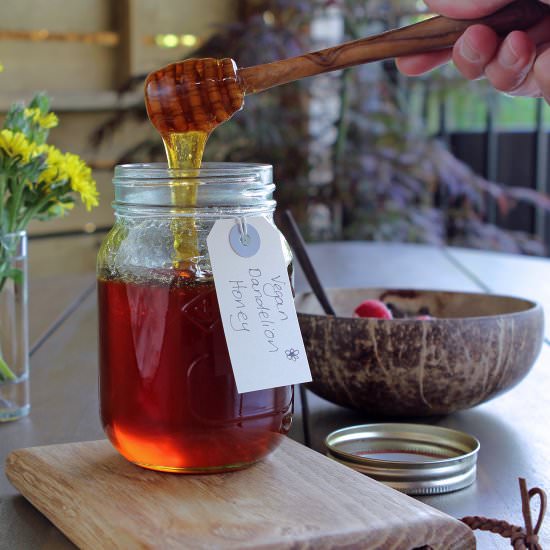 Vegan Dandelion Honey - Recipe photo by glutenfreealchemist