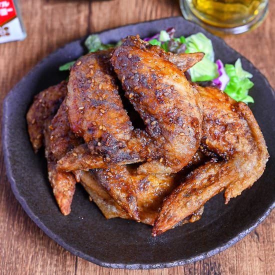 Nagoya Style Fried Chicken Wings - Recipe photo by Sudachi Recipes