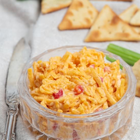 Old Fashioned Pimento Cheese - Recipe photo by biscuitsandburlap