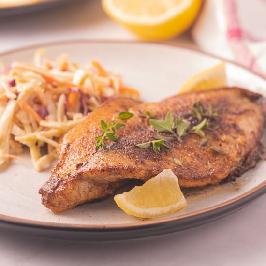 Blackened Trout - Recipe photo by debsdailydish