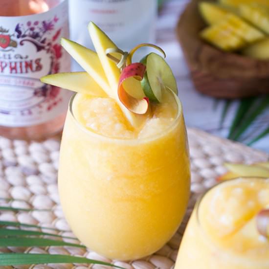 Tropical Coconut Frosé (with rum) - Recipe photo by sipandsanity