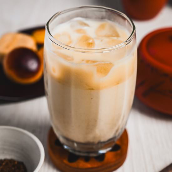 Iced Hojicha Latte - Recipe photo by Sudachi Recipes