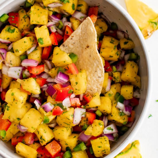 Pineapple Salsa - Recipe photo by theforkedspoon