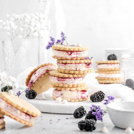 Blackberry Ice Cream Sandwiches - Recipe photo by bakerstable