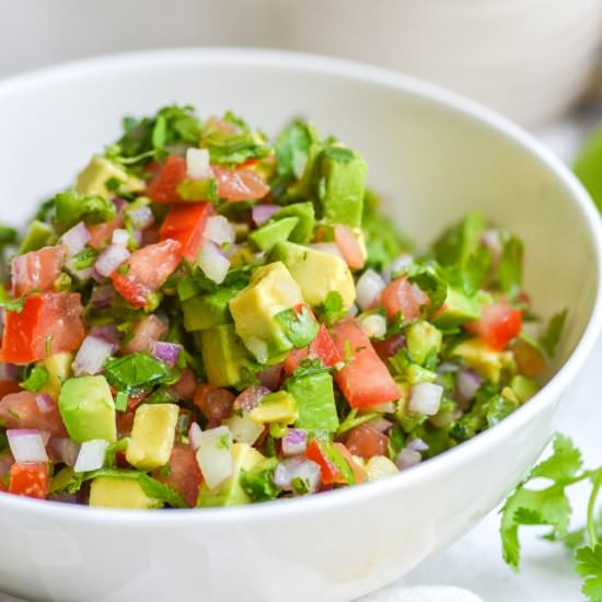 Avocado Pico de Gallo - Recipe photo by earthly provisions