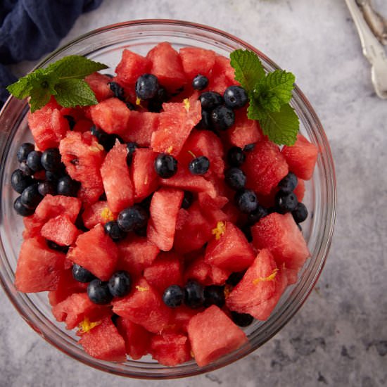 Watermelon Salad - Recipe photo by Barbara Curry