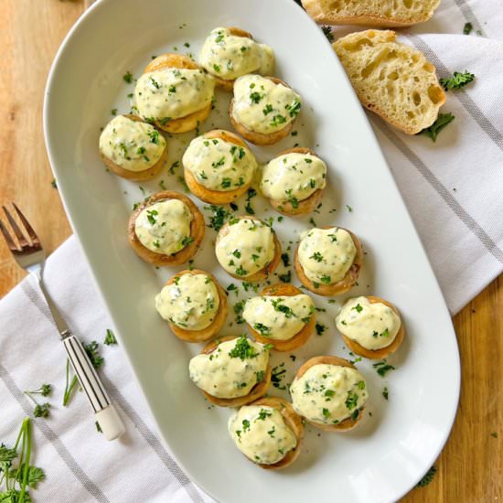 Sautéed Mushrooms with Aioli - Recipe photo by Spain on a Fork