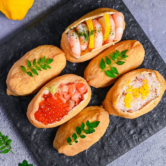 Inari Sushi (Stuffed Tofu Pouches) - Recipe photo by Sudachi Recipes
