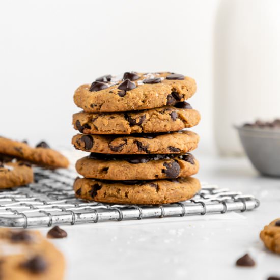 Chickpea Chocolate Chip Cookies - Recipe photo by purelykaylie