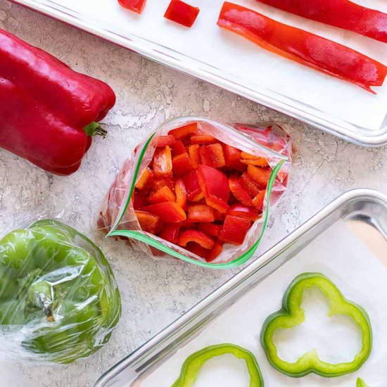 How to Freeze Bell Peppers - Recipe photo by Jessica Gavin