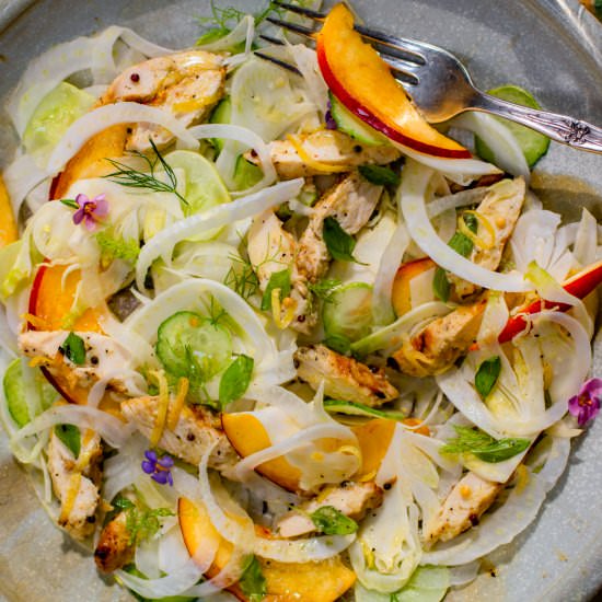 fennel salad/perfect grilled chicke - Recipe photo by a zest for life