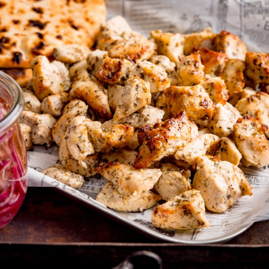 Air Fryer Greek Chicken - Recipe photo by KitchenSanctuary