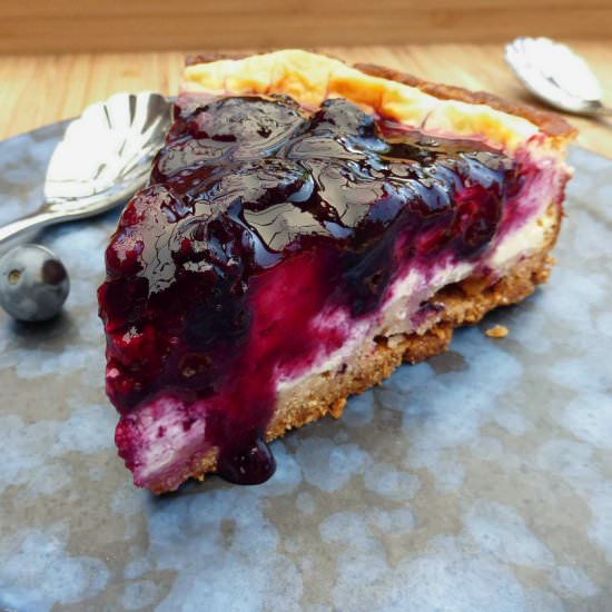 Baked Greek Yoghurt Cheesecake - Recipe photo by thespeltkitchen