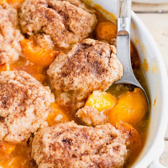Apricot Cobbler - Recipe photo by Running to the Kitchen