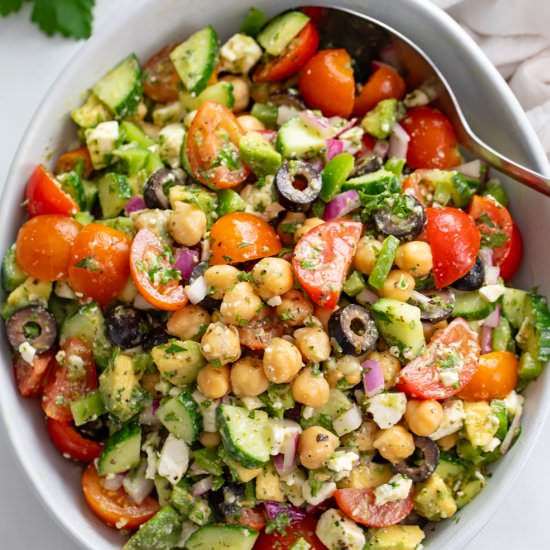 Chickpea Salad - Recipe photo by TheCozyCook