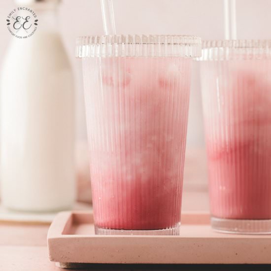 Iced Pink Latte (Beetroot Latte) - Recipe photo by emilyenchanted
