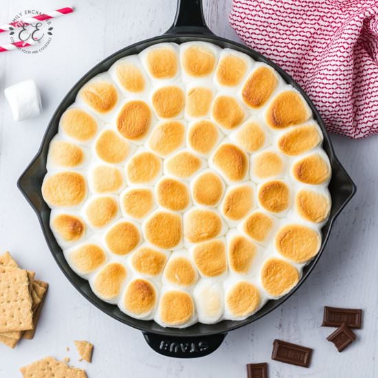 Toasted S’mores Dip - Recipe photo by emilyenchanted