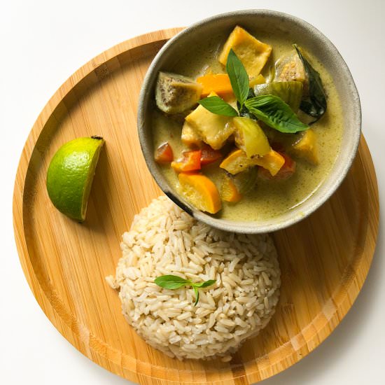 Incredible Vegan Thai Green Curry - Recipe photo by fromPlantswithLove