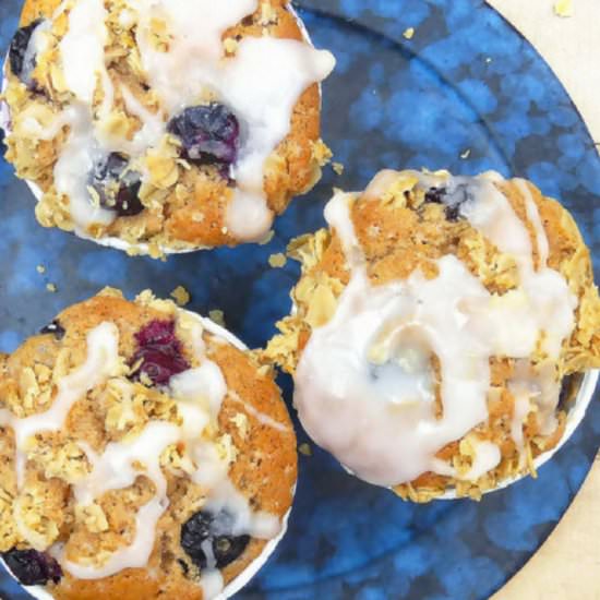 Brown Sugar Blueberry Muffins - Recipe photo by thespeltkitchen