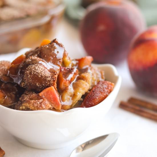 Peach Bread Pudding - Recipe photo by A baJillian Recipes