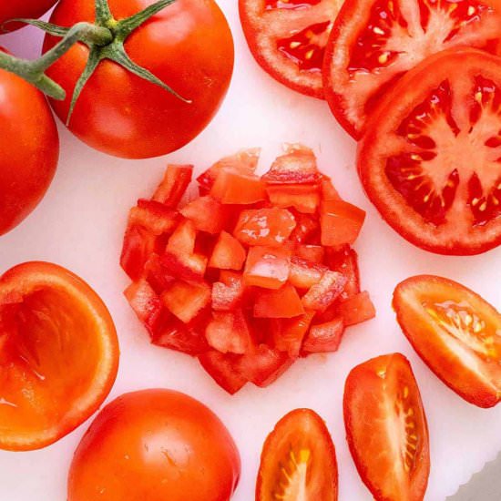 How to Cut a Tomato - Recipe photo by Jessica Gavin