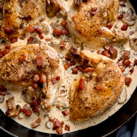 Creamy Chicken Supreme - Recipe photo by KitchenSanctuary