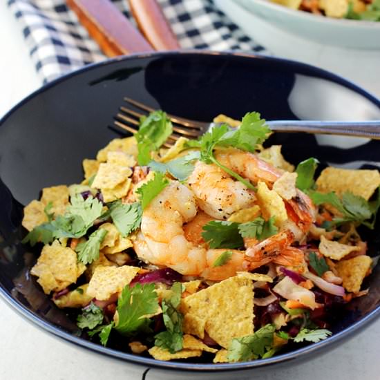 Summer Slaw with Hot Honey Shrimp - Recipe photo by Food Gal