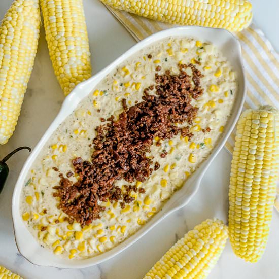 Easy Creamy Skillet Corn - Recipe photo by House of Elyn Ryn
