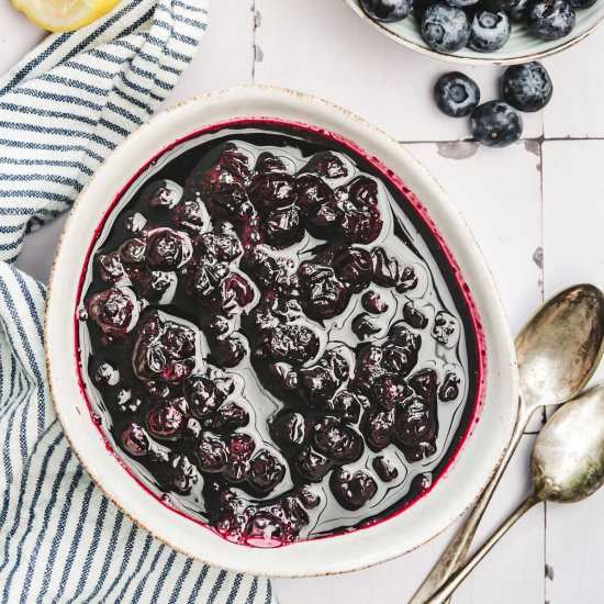 Blueberry Compote - Recipe photo by Sweetly Cakes