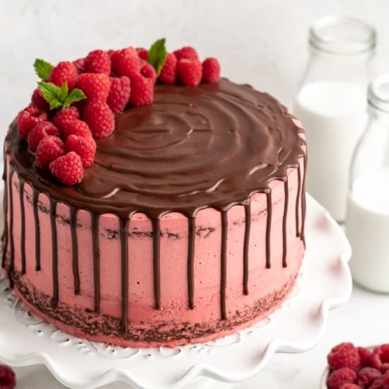 Chocolate Raspberry Cake - Recipe photo by grandbabycakes