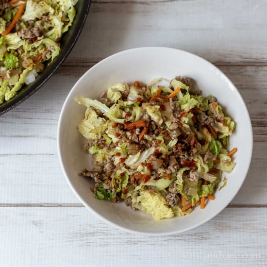 Easy and Tasty Egg Roll Bowl Recipe - Recipe photo by hearthandvine