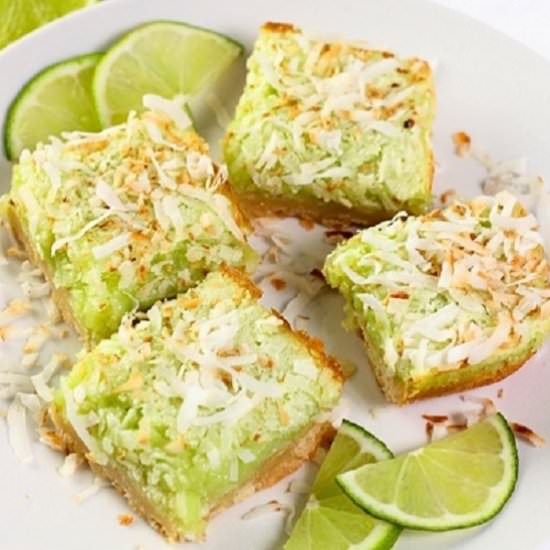 easy coconut lime bars - Recipe photo by nowcookthis