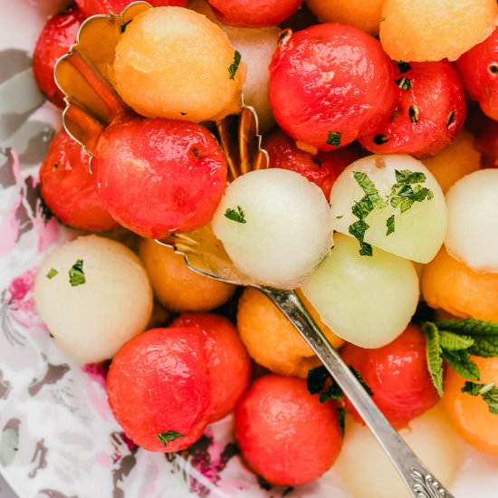 Summer Melon Salad - Recipe photo by dishnthekitchen