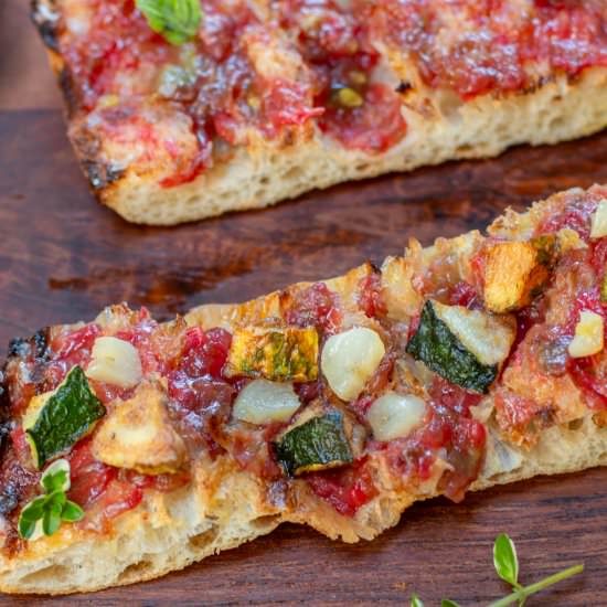 Heirloom tomato toast - Recipe photo by a zest for life
