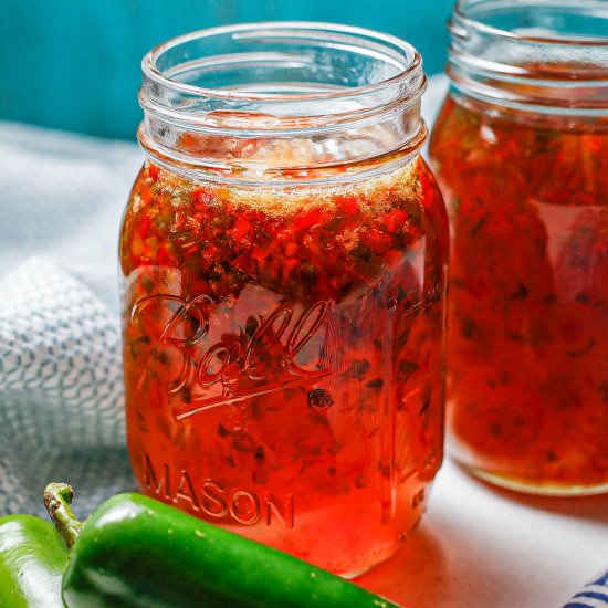 Homemade Pepper Jelly - Recipe photo by Family Food on the Table
