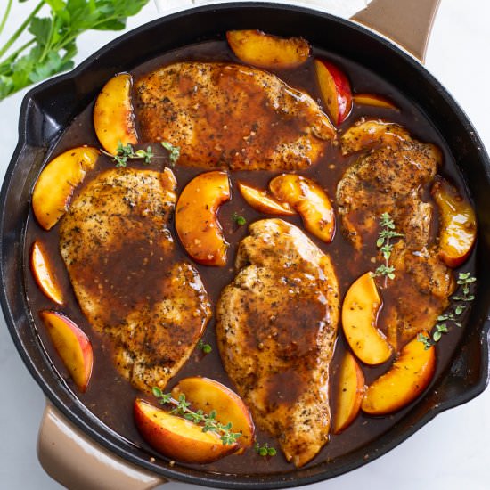 Peach Chicken - Recipe photo by TheCozyCook