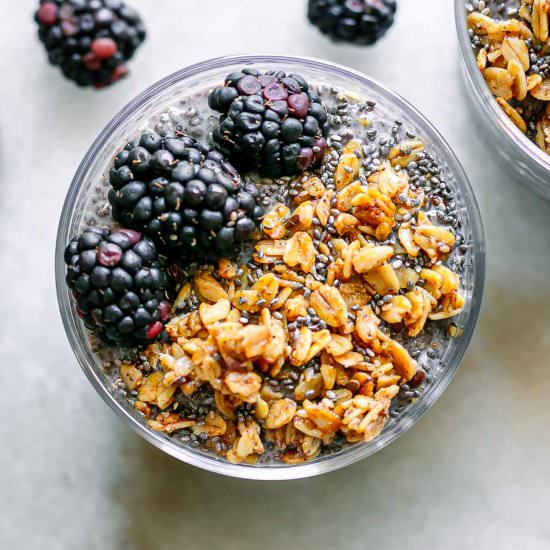 Blackberry Chia Seed Pudding - Recipe photo by forkintheroad