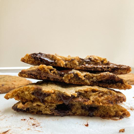 Brown Butter Chocolate Chip Cookies - Recipe photo by bakewhenitrains