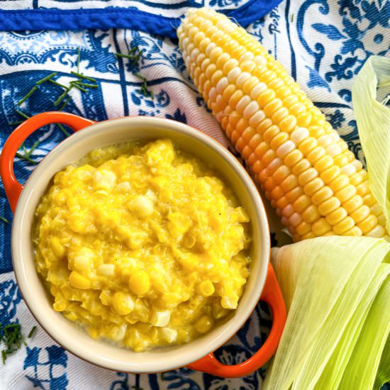 Creamed Corn (Without Cream!) - Recipe photo by Tastefully Grace