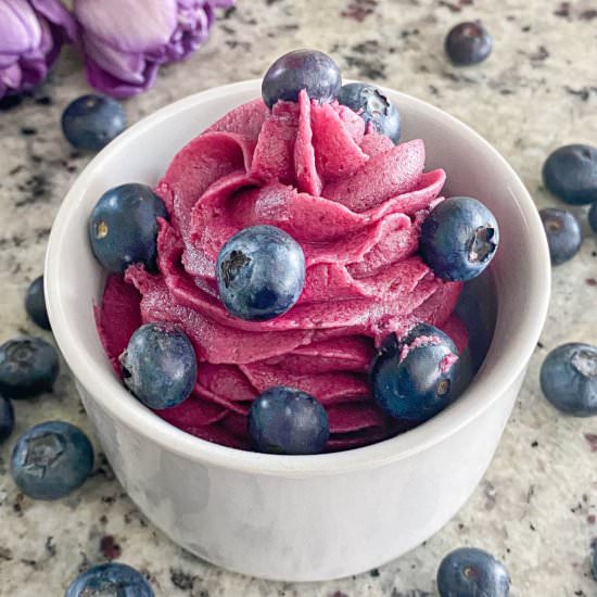 Blueberry Buttercream - Recipe photo by live to sweet