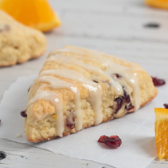 Cranberry Orange Scones - Recipe photo by biscuitsandburlap