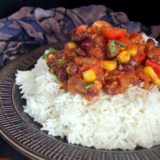 Red Pepper Chilli Sin Carne - Recipe photo by thespeltkitchen