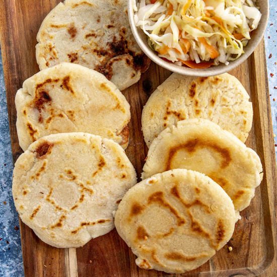 Pupusas (Salvadoran Corn Cakes) - Recipe photo by ChiliPepperMadness