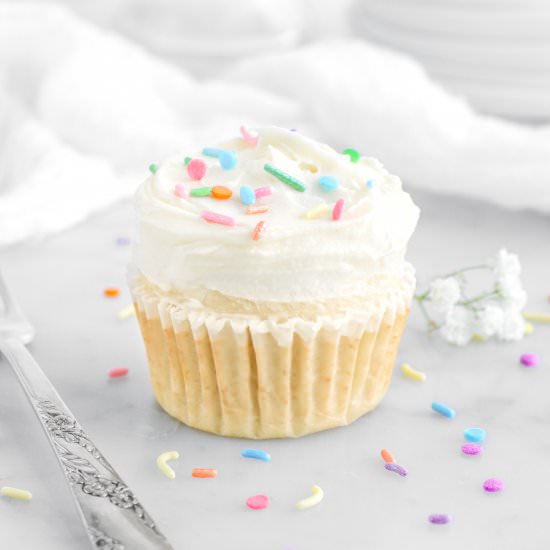 Single Serve Vanilla Cupcake - Recipe photo by bakerstable